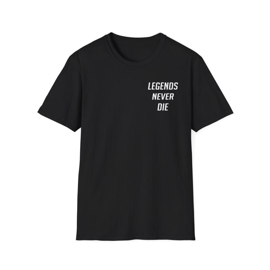 Teeqo Legends Never Die Unisex Softstyle T-Shirt