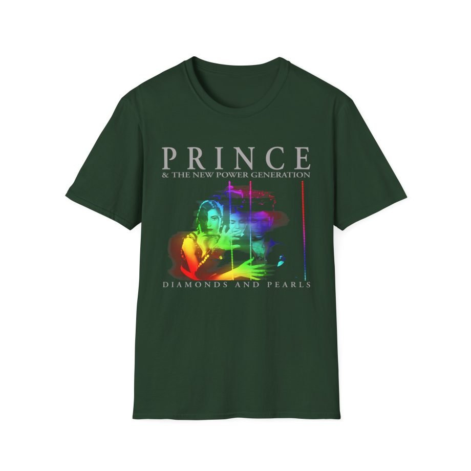 Prince Diamonds And Pearls Hologram Unisex Softstyle T-Shirt