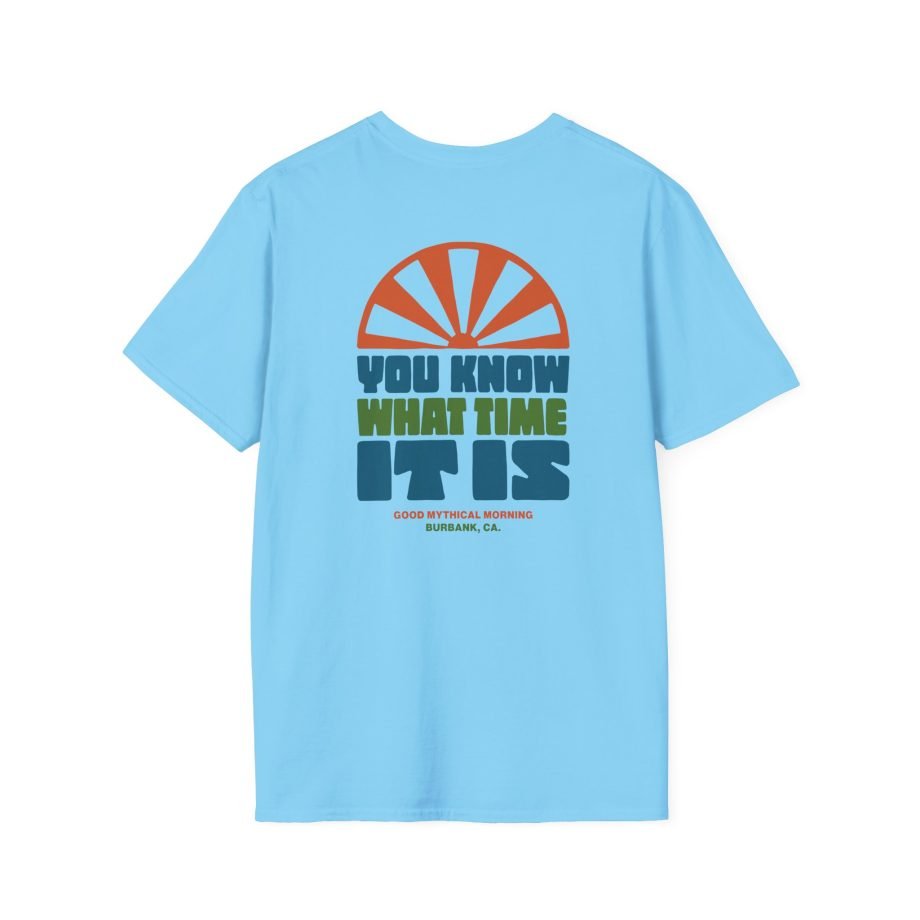 Good Mythical Morning You Know What Time It is unisex softstyle t-shirt