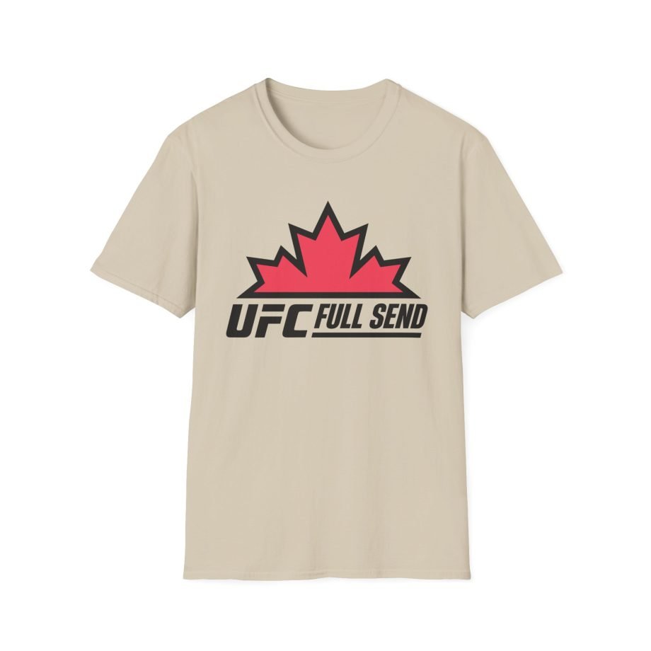 Full Send UFC Canada Leaf Unisex Softstyle T-Shirt