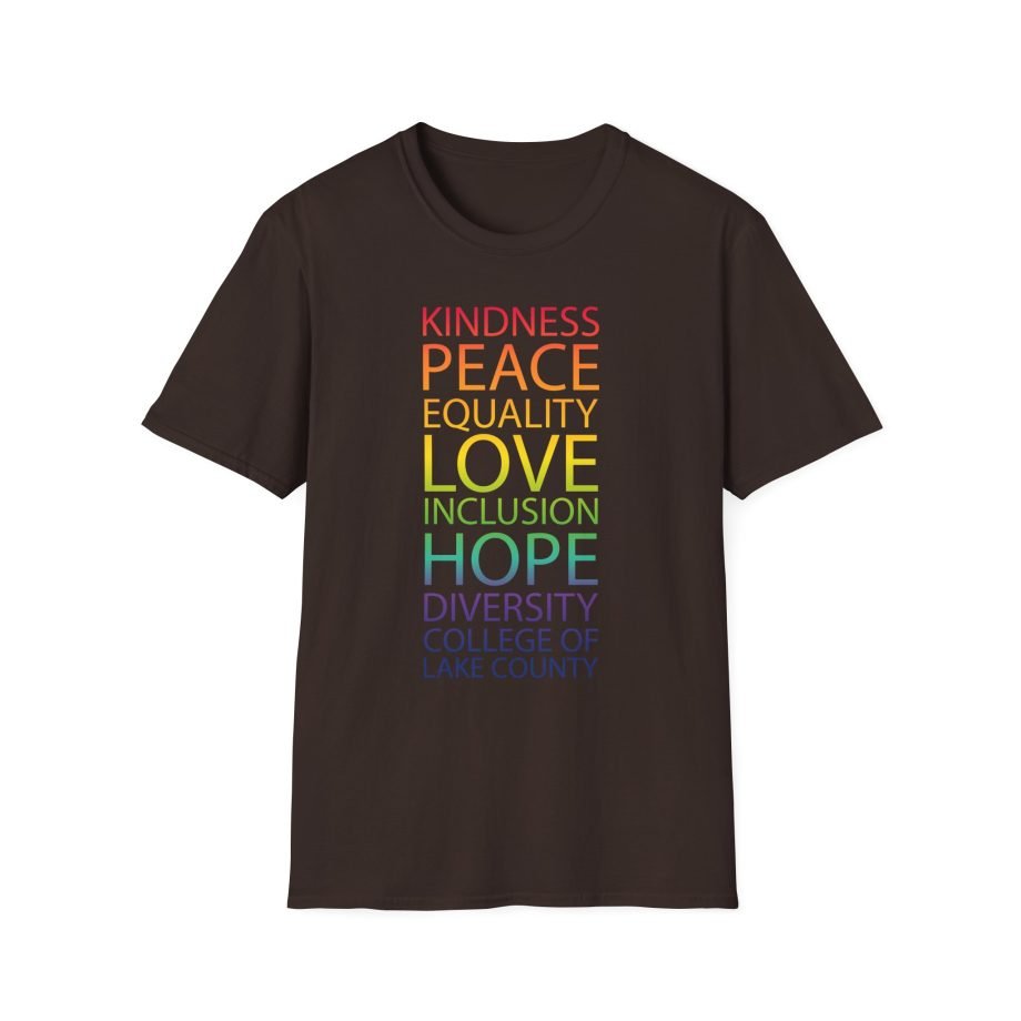 College Lake County Rainbow Equality Unisex Softstyle T-Shirt