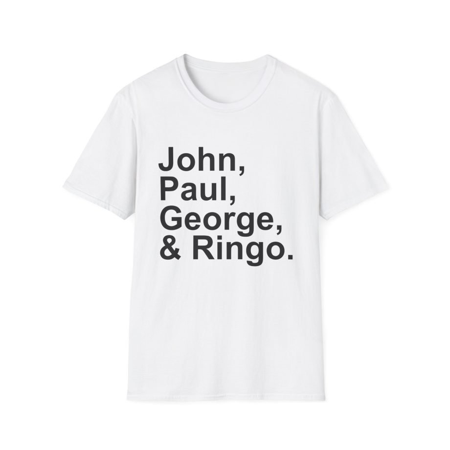 The Beatles John, Paul, George, Ringo Unisex Softstyle T-Shirt