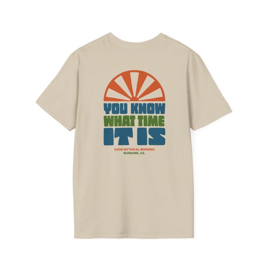 Good Mythical Morning You Know What Time It is unisex softstyle t-shirt