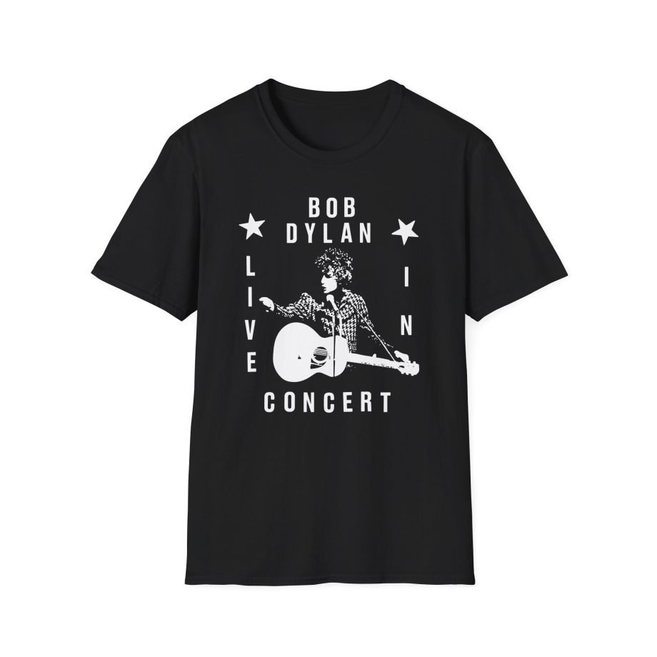 Bob Dylan Live In Concert Unisex Softstyle T-Shirt