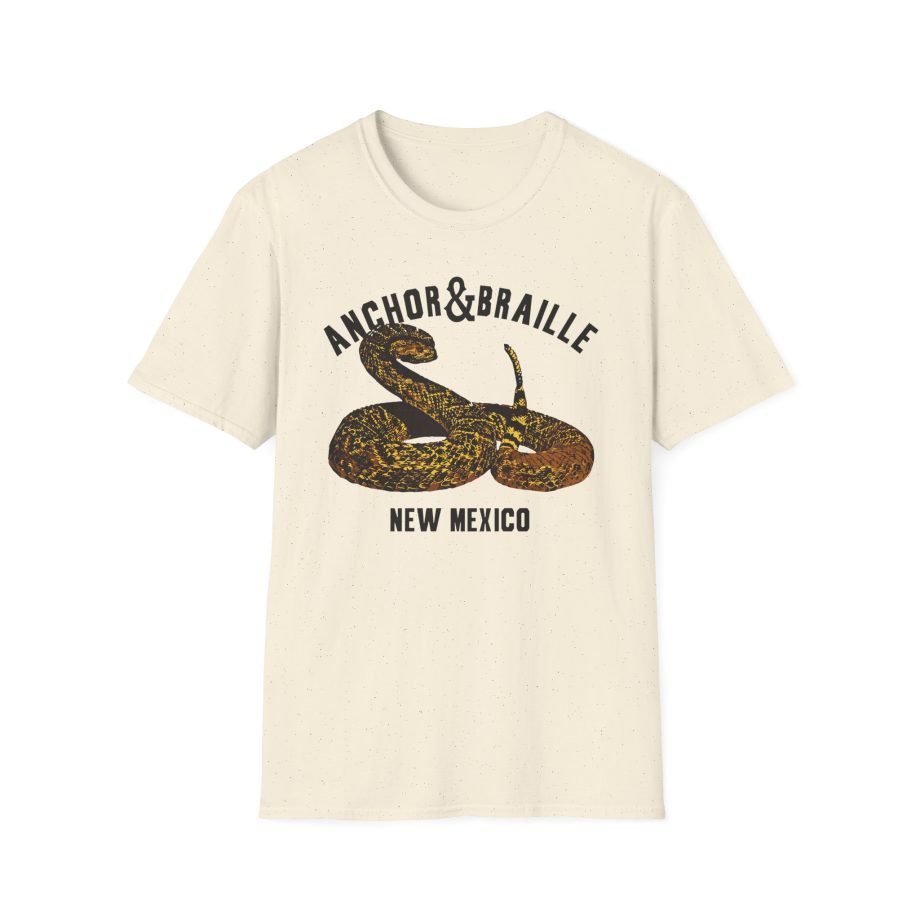 Anchor and Braille Rattle Snake Unisex Softstyle T-Shirt