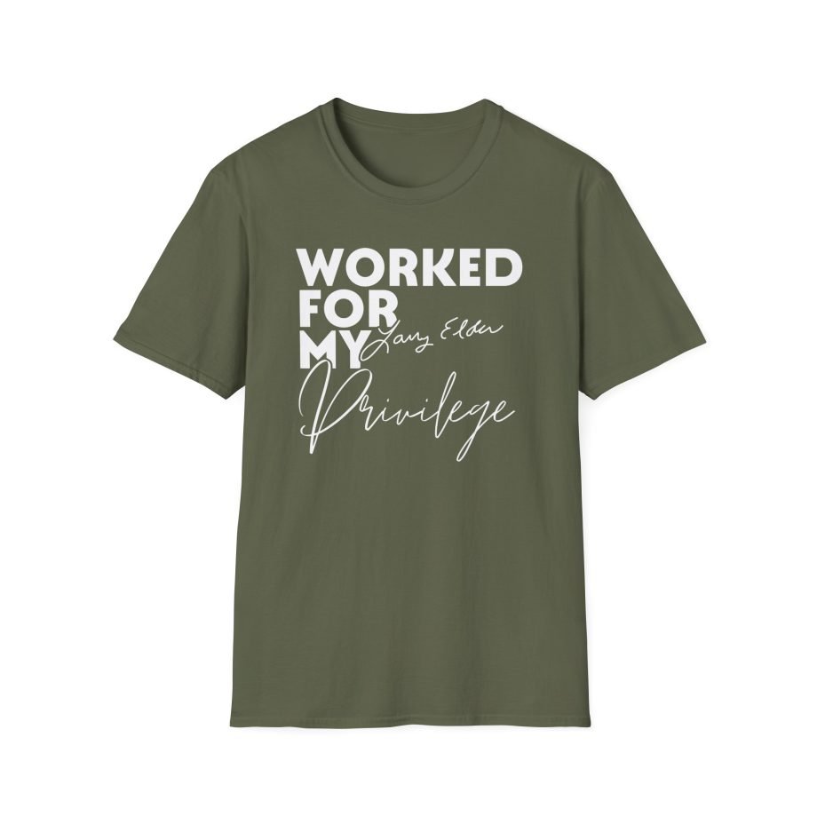 Larry Elder Worked for My Privilege unisex softstyle t-shirt