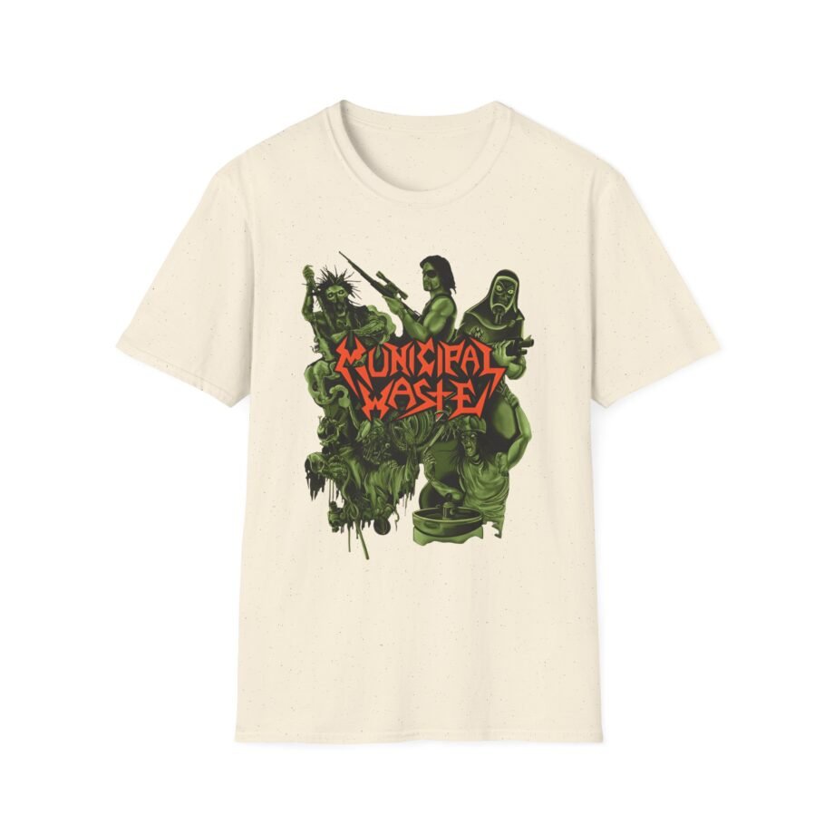 Municipal Waste Collage Logo Unisex Softstyle T-Shirt