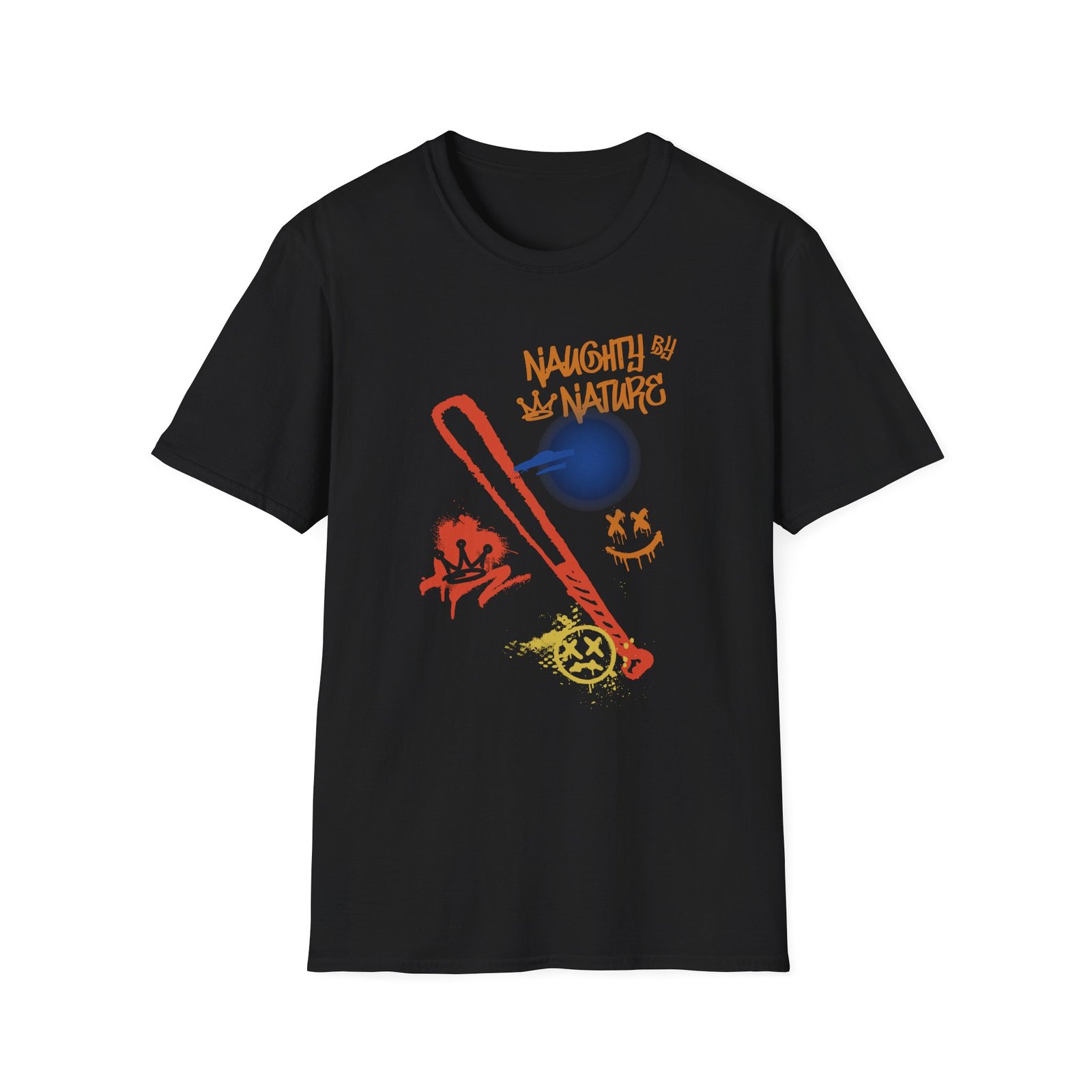 Naughty by Nature Graffiti Unisex Softstyle T-Shirt