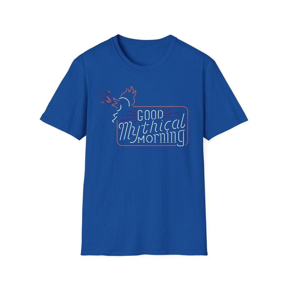 Good Mythical Morning Cockatrice Neon Sign unisex softstyle t-shirt