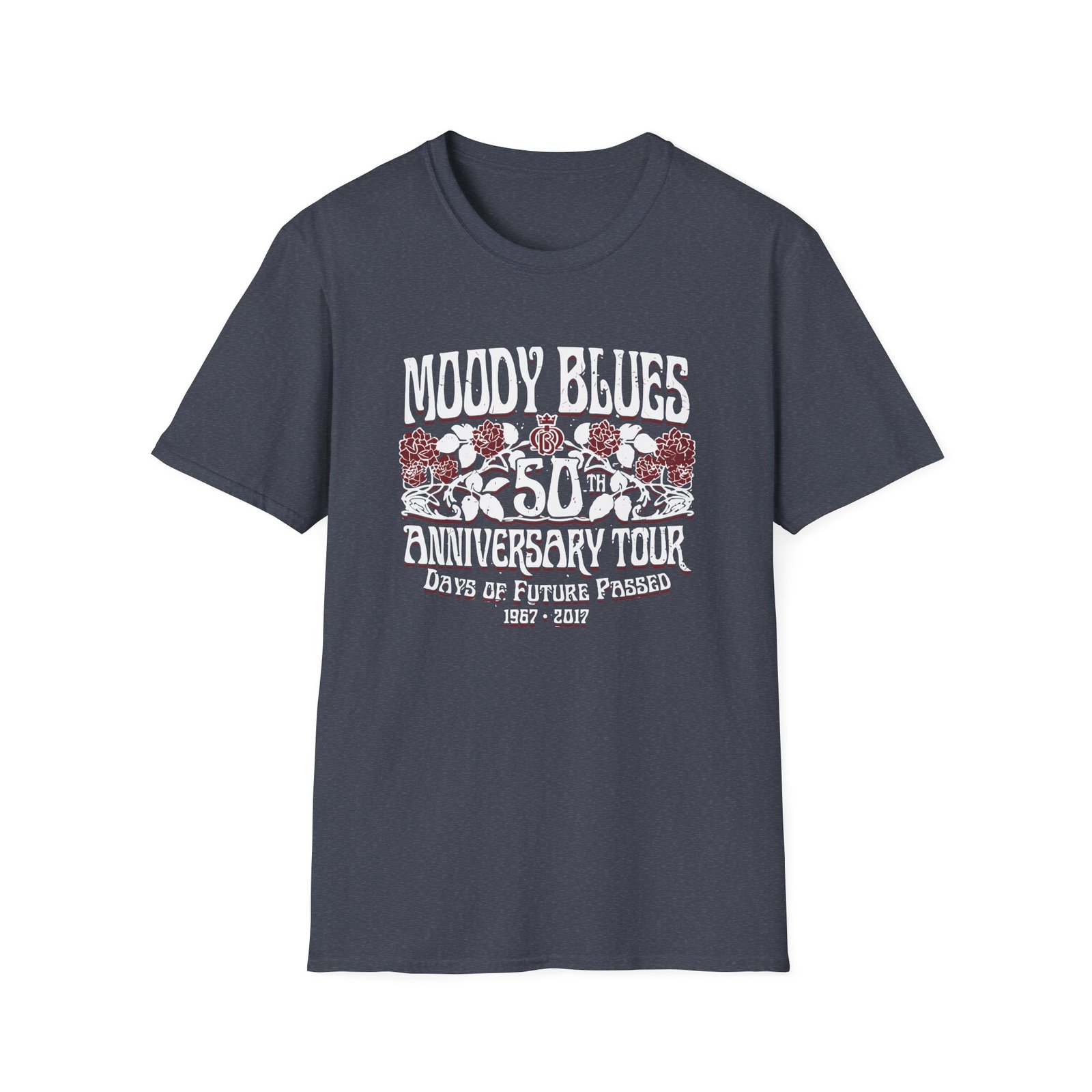 The Moody Blues 50th Anniversary Roses Unisex Softstyle T-Shirt