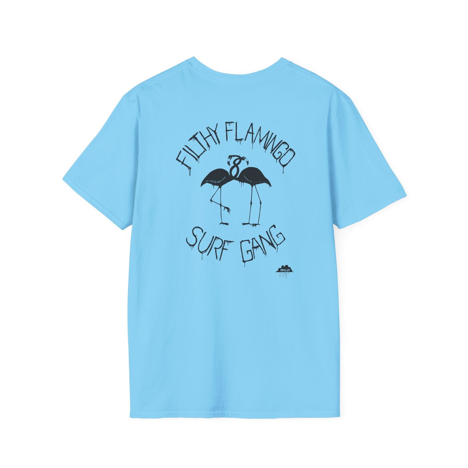 Surf Gang Filthy Flamingo Unisex Softstyle T-Shirt