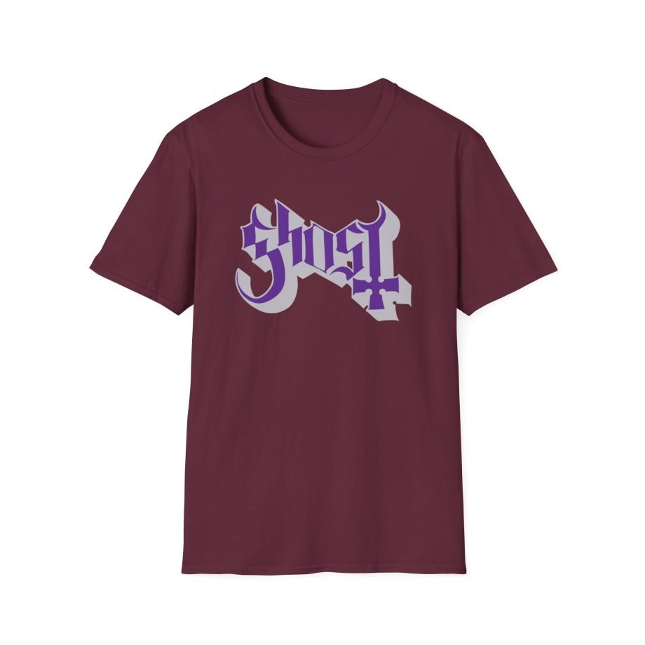 Ghost Band Chrome Purple Skeletá Unisex Softstyle T-Shirt
