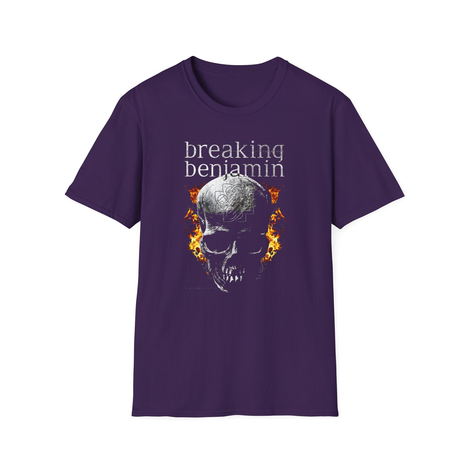 Breaking Benjamin Fire Skull Unisex Softstyle T-Shirt