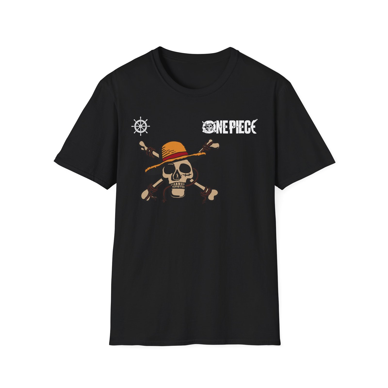 One Piece Straw Hat Pirates Unisex Softstyle T-Shirt