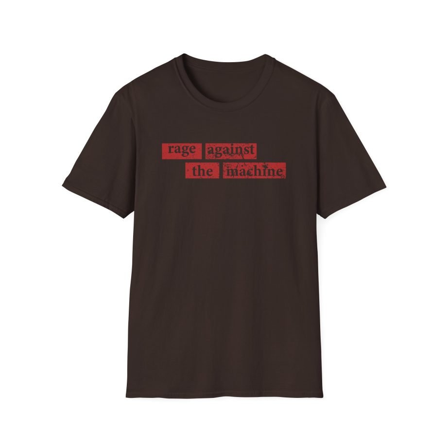 Rage Against the Machine Rage Stencil Type Unisex Softstyle T-Shirt