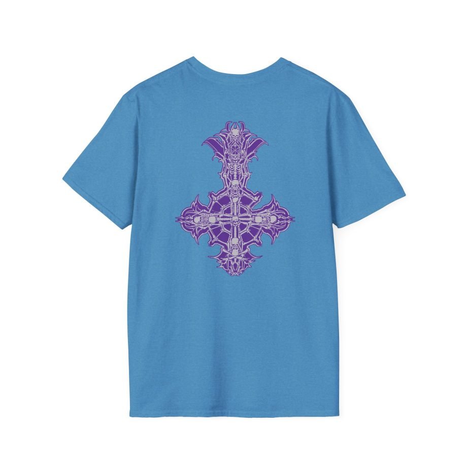 Ghost Band Chrome Purple Skeletá Unisex Softstyle T-Shirt