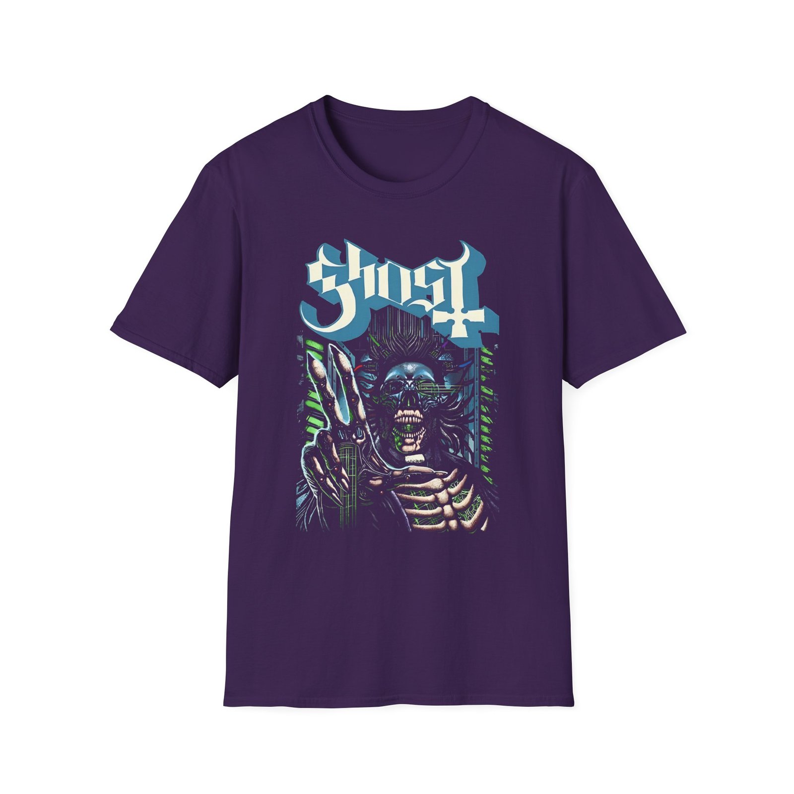 Ghost Band Cyborg Unisex Softstyle T-Shirt