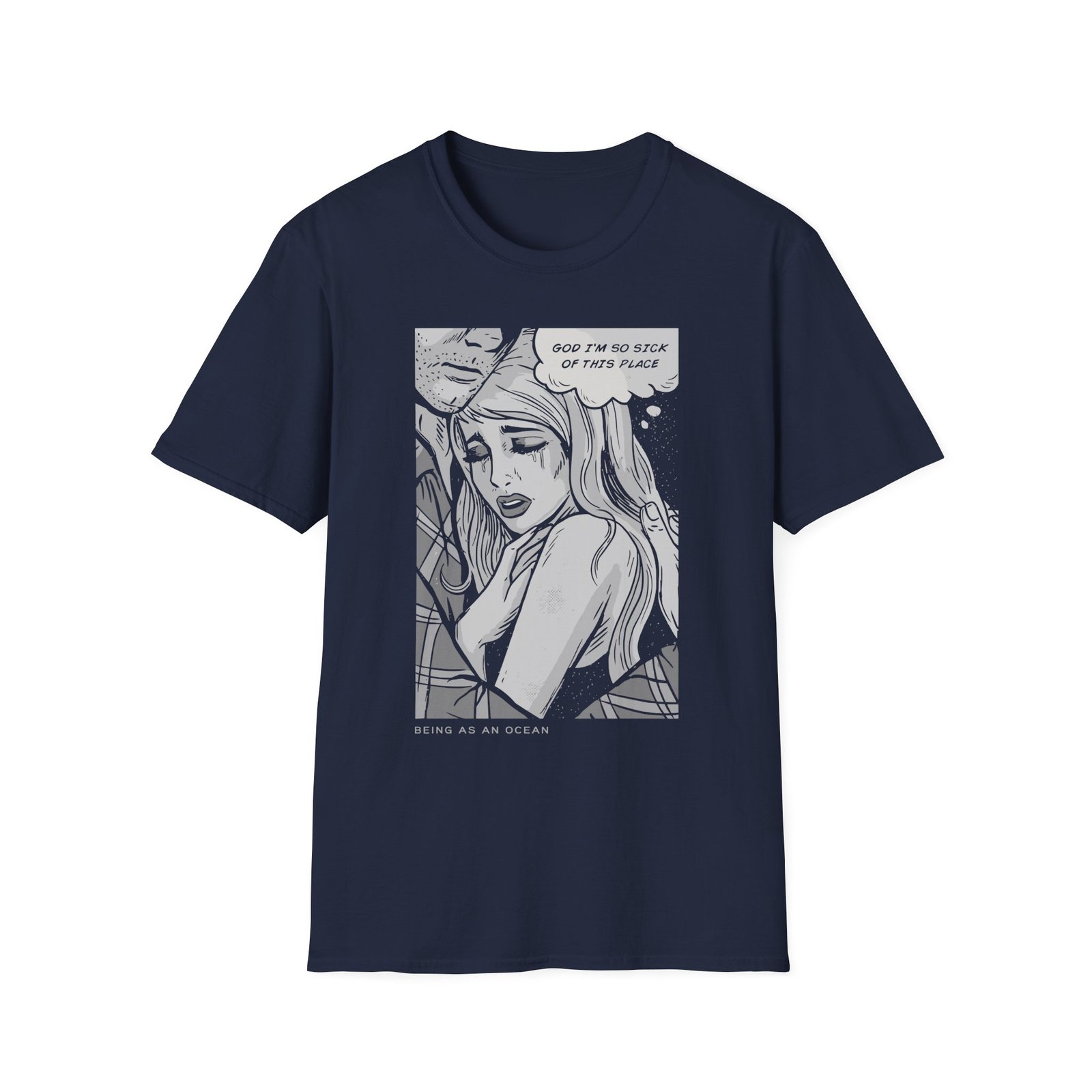 Being as an Ocean Comic Girl 10 Year Unisex Softstyle T-Shirt