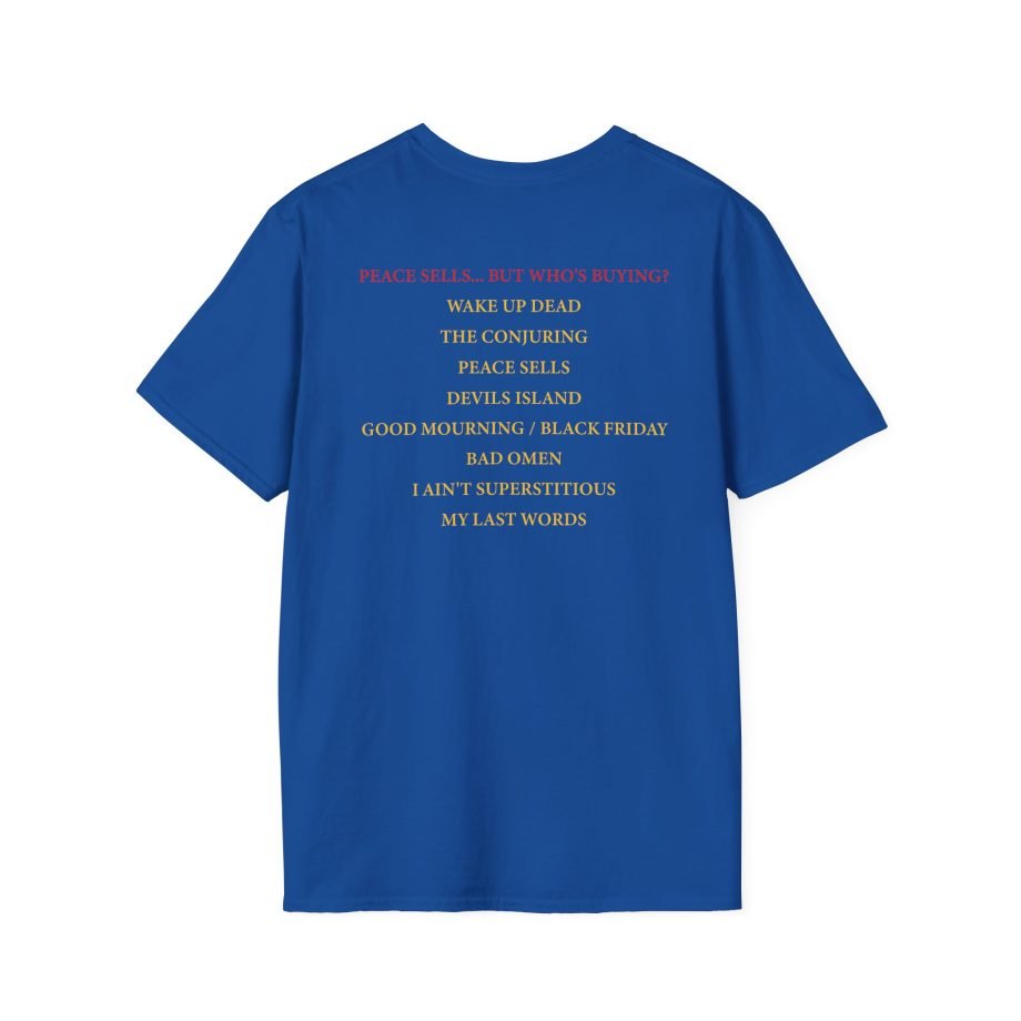 Megadeth Peace Sells Tracklist Unisex Softstyle T-Shirt