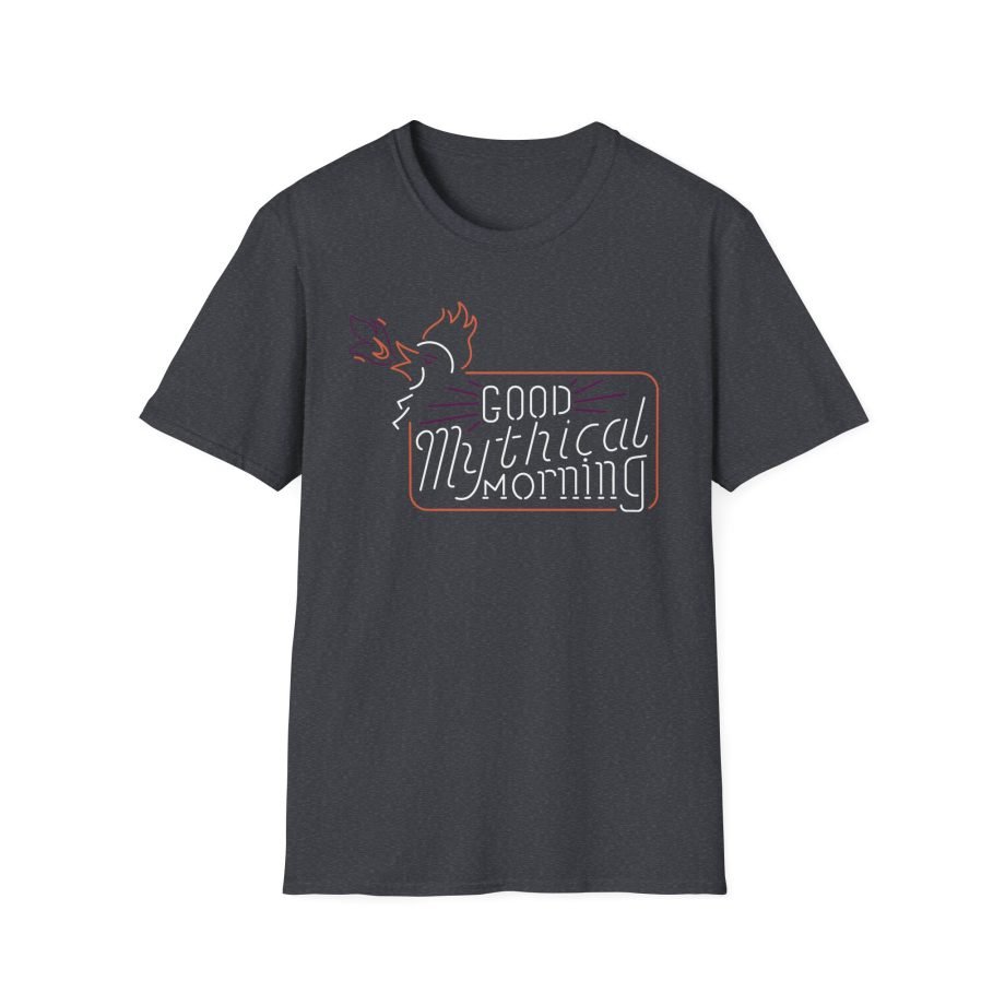 Good Mythical Morning Cockatrice Neon Sign unisex softstyle t-shirt