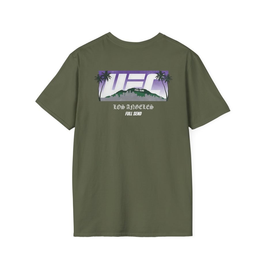 Full Send Ufc La Skyline Unisex Softstyle T-Shirt