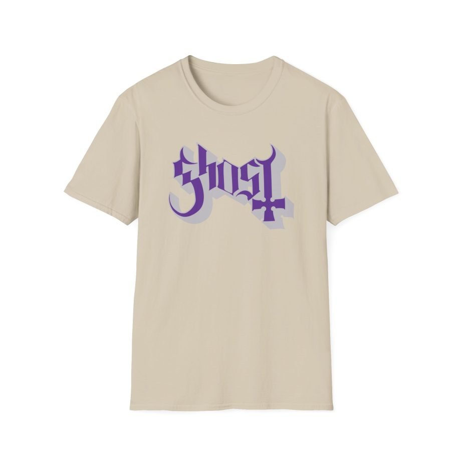 Ghost Band Chrome Purple Skeletá Unisex Softstyle T-Shirt