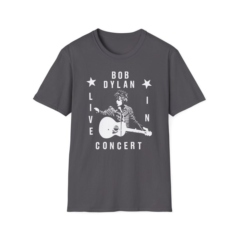 Bob Dylan Live In Concert Unisex Softstyle T-Shirt