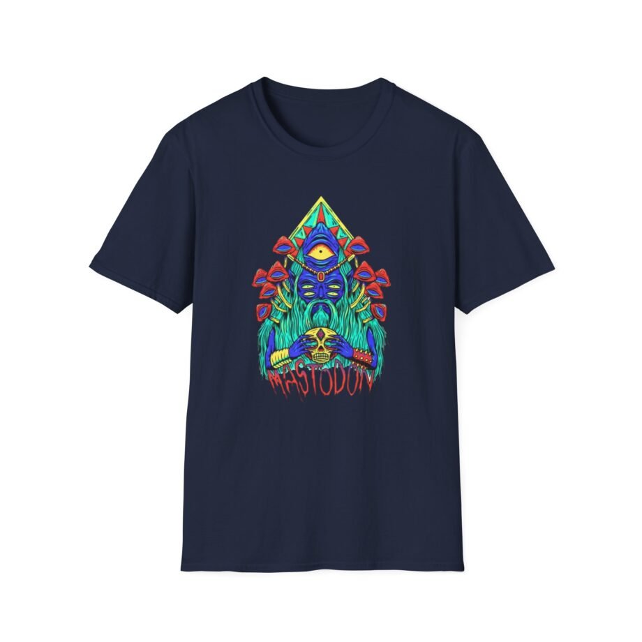 Mastodon Mushroom Wizard Glow Unisex Softstyle T-Shirt