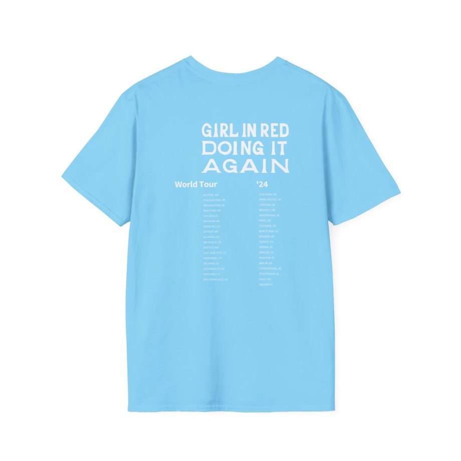 Girl in Red Rainbow Silhouette Unisex Softstyle T-Shirt