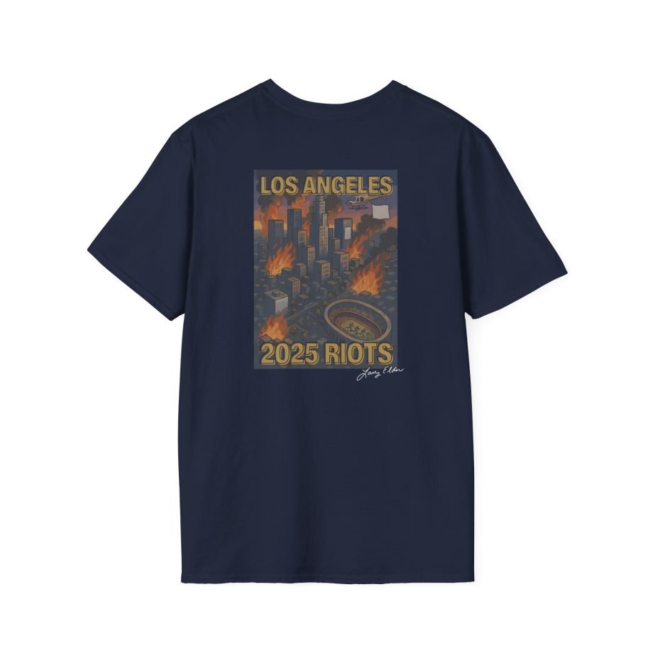 Larry Elder La Riots 2025 unisex softstyle t-shirt
