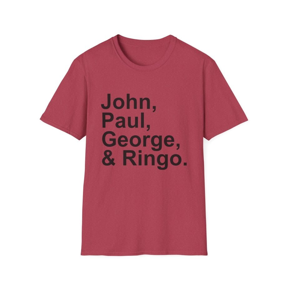 The Beatles John, Paul, George, Ringo Unisex Softstyle T-Shirt