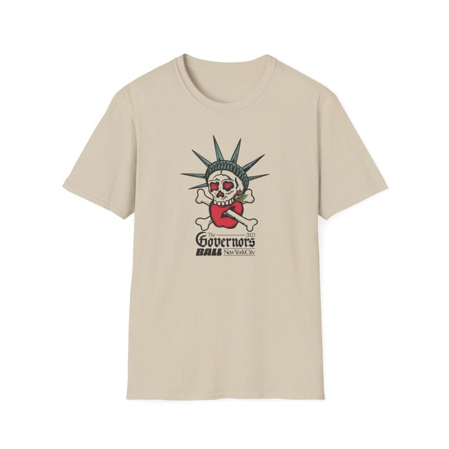 Gov Ball Liberty Skull Unisex Softstyle T-Shirt