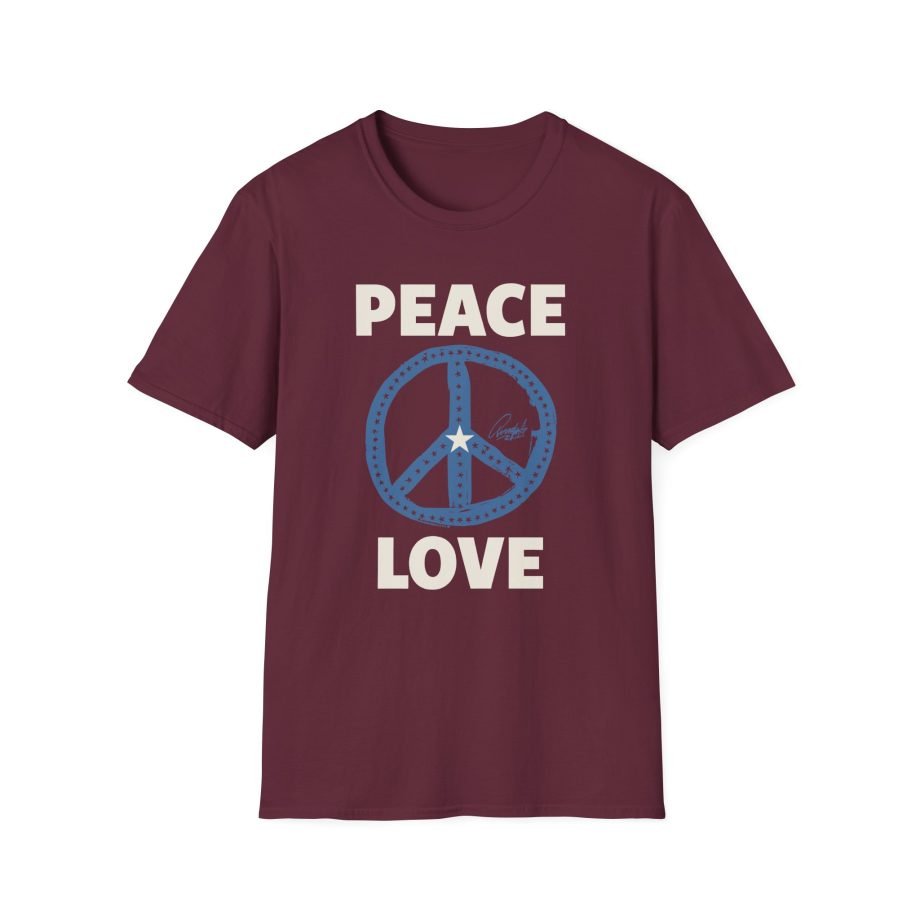 Ringo Starr Peace Love Star Center Unisex Softstyle T-Shirt