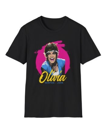 Olivia Newton John  Retro Physical Muscle Unisex Softstyle T-Shirt