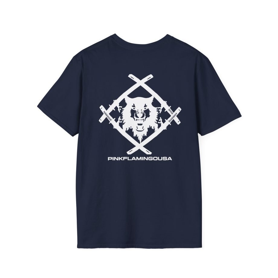 Xavier Wulf Pinkflamingousa unisex softstyle t-shirt