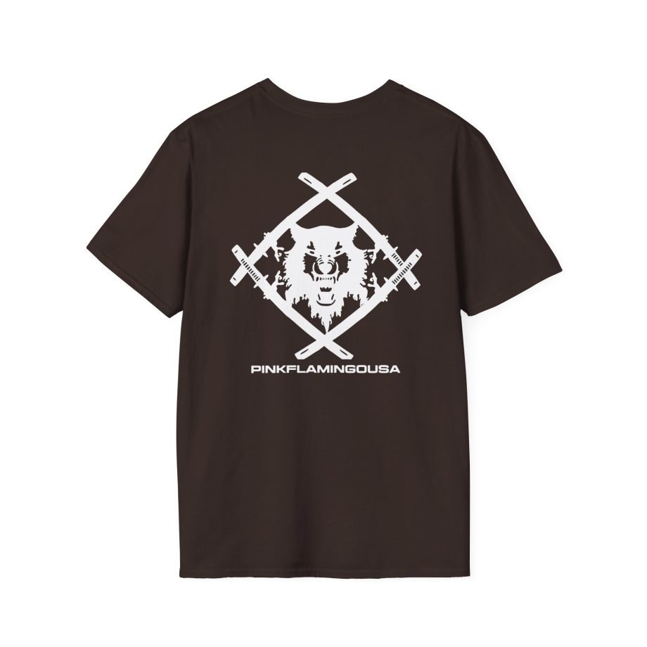 Xavier Wulf Pinkflamingousa unisex softstyle t-shirt