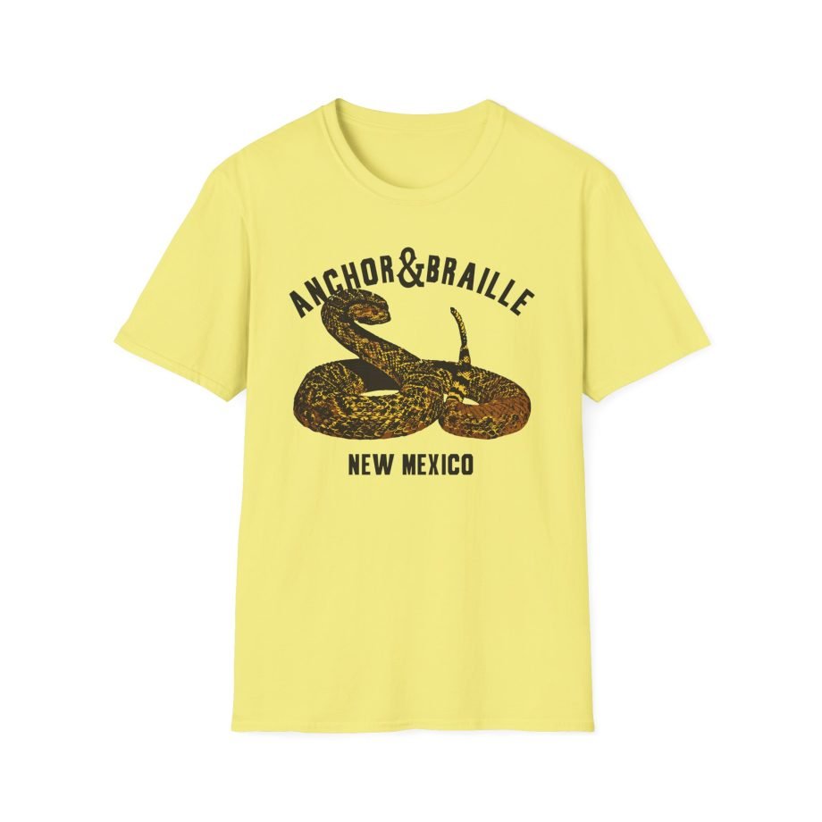 Anchor and Braille Rattle Snake Unisex Softstyle T-Shirt