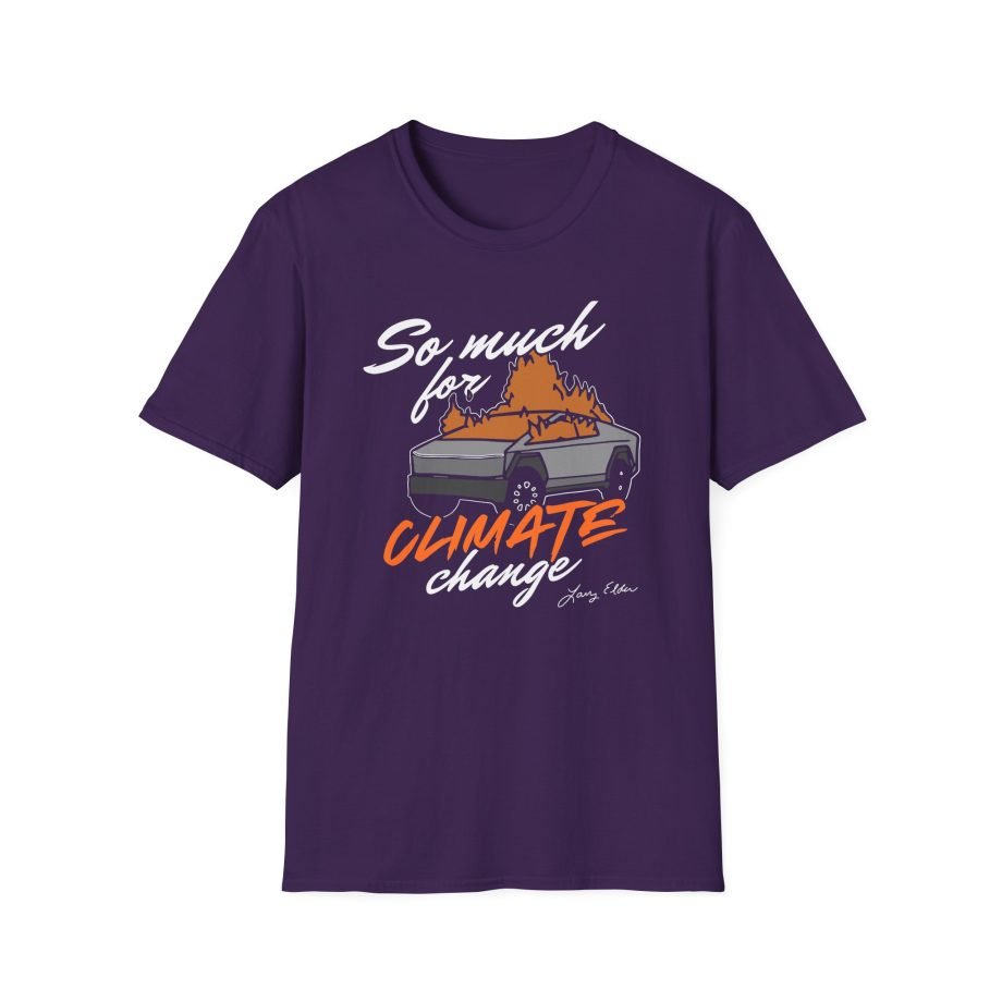 Larry Elder So Much for Climate Chang unisex softstyle t-shirt