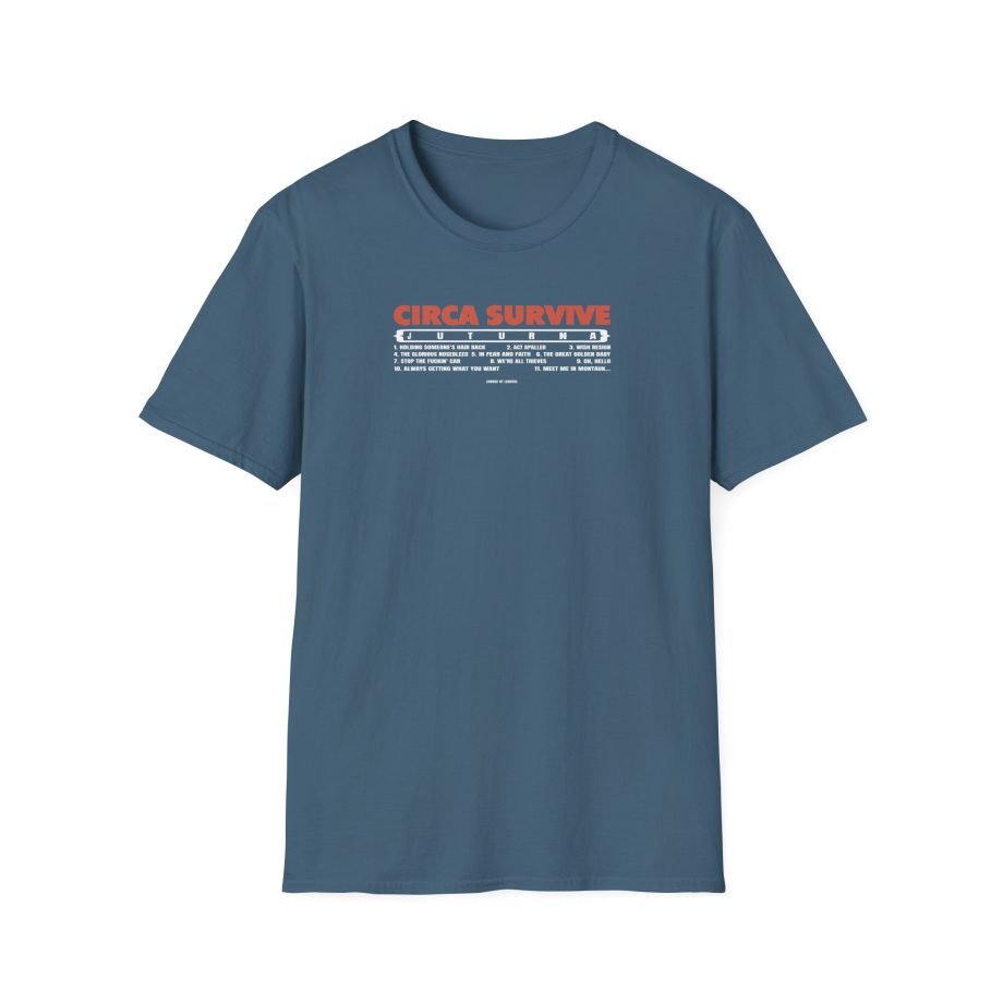 Circa Survive Juturna Tracklist Unisex Softstyle T-Shirt