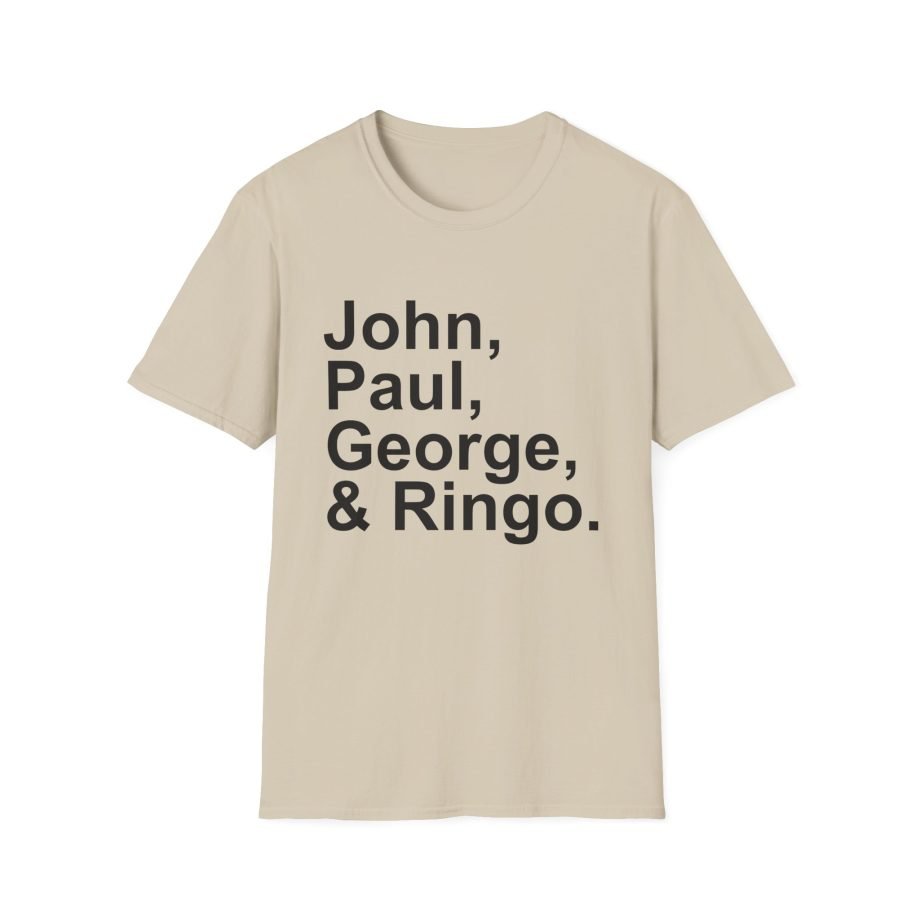 The Beatles John, Paul, George, Ringo Unisex Softstyle T-Shirt