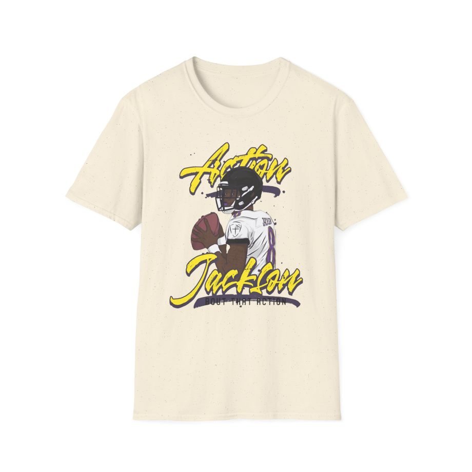 Lamar Jackson The Prodigy Action Jackson Unisex Softstyle T-Shirt