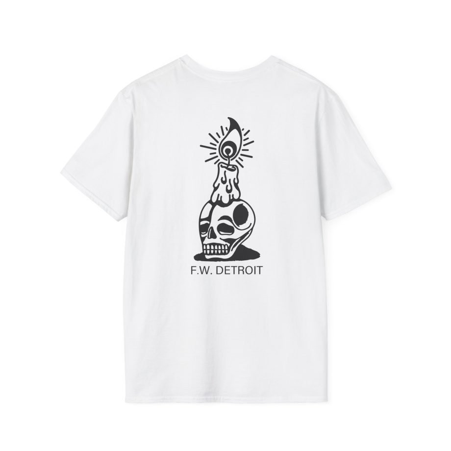 Fireworks Skull Unisex Softstyle T-Shirt