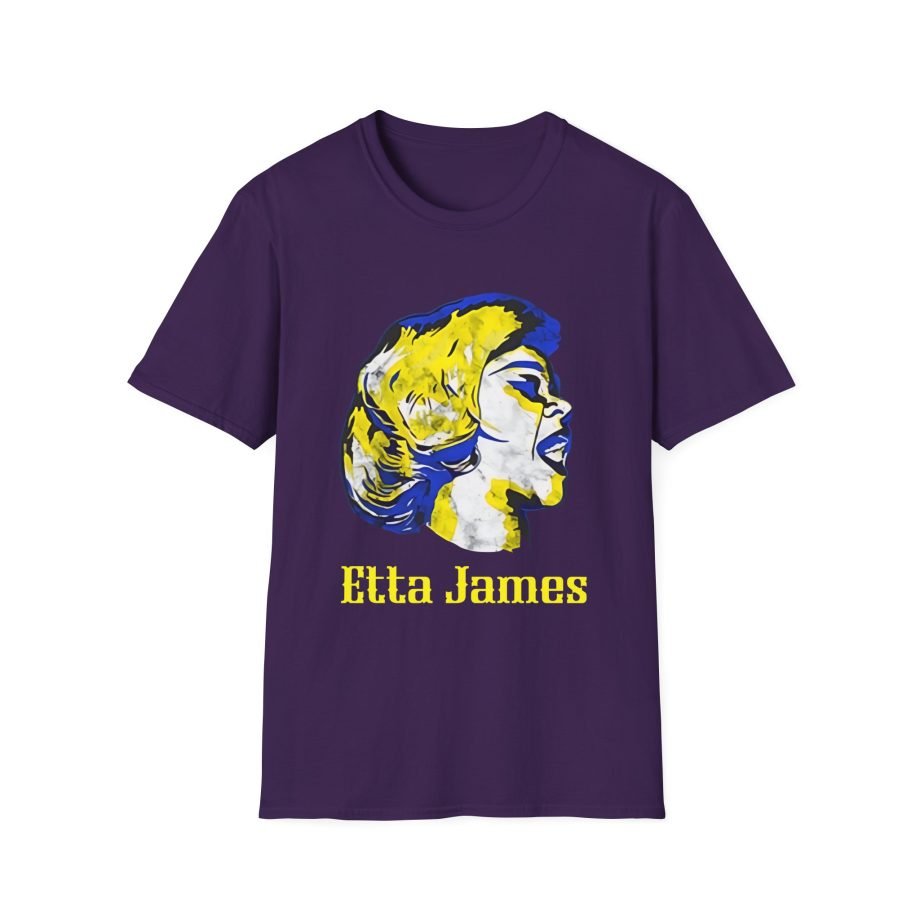 Etta James Vintage Grain Portrait Unisex Softstyle T-Shirt