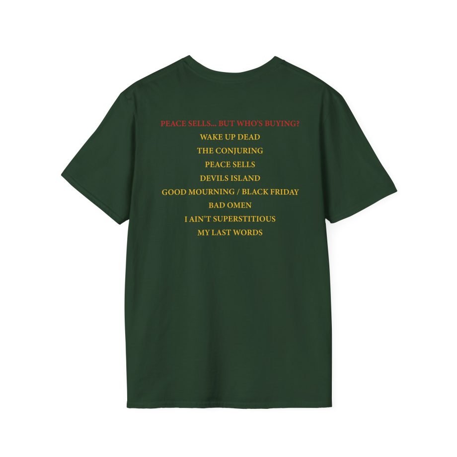 Megadeth Peace Sells Tracklist Unisex Softstyle T-Shirt