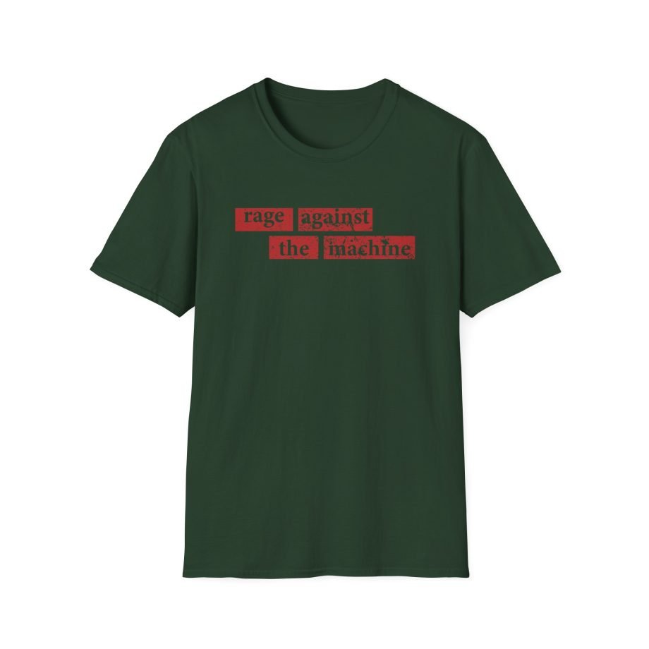 Rage Against the Machine Rage Stencil Type Unisex Softstyle T-Shirt