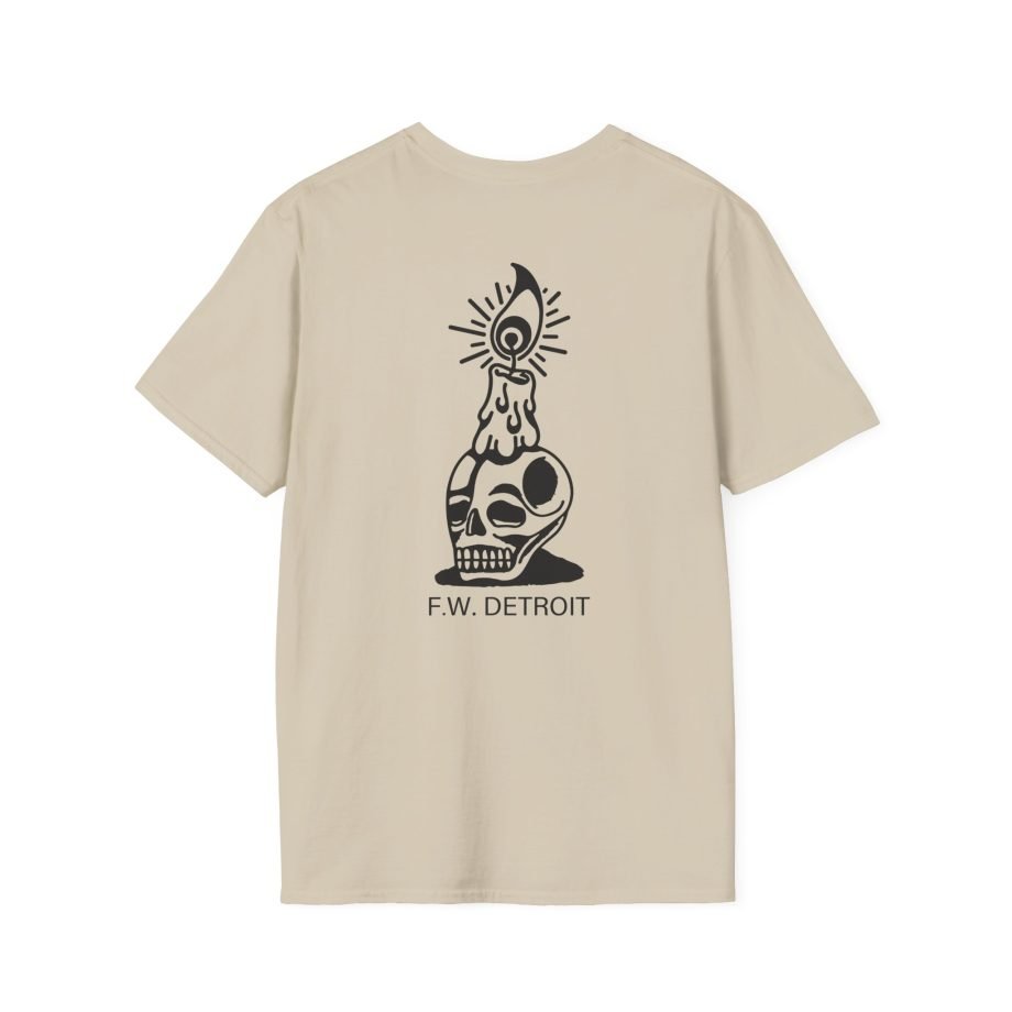 Fireworks Skull Unisex Softstyle T-Shirt