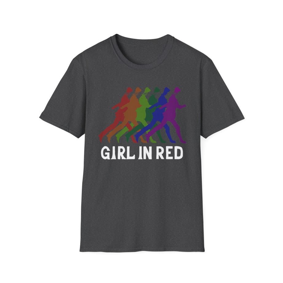 Girl in Red Rainbow Silhouette Unisex Softstyle T-Shirt