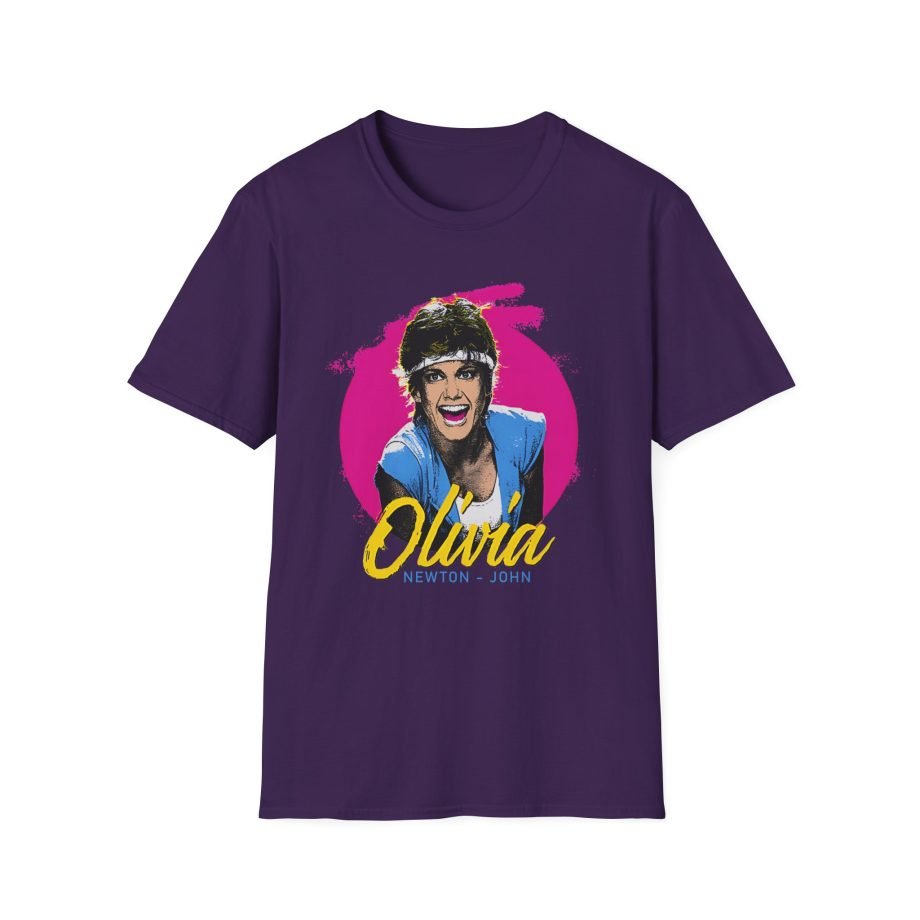 Olivia Newton John  Retro Physical Muscle Unisex Softstyle T-Shirt