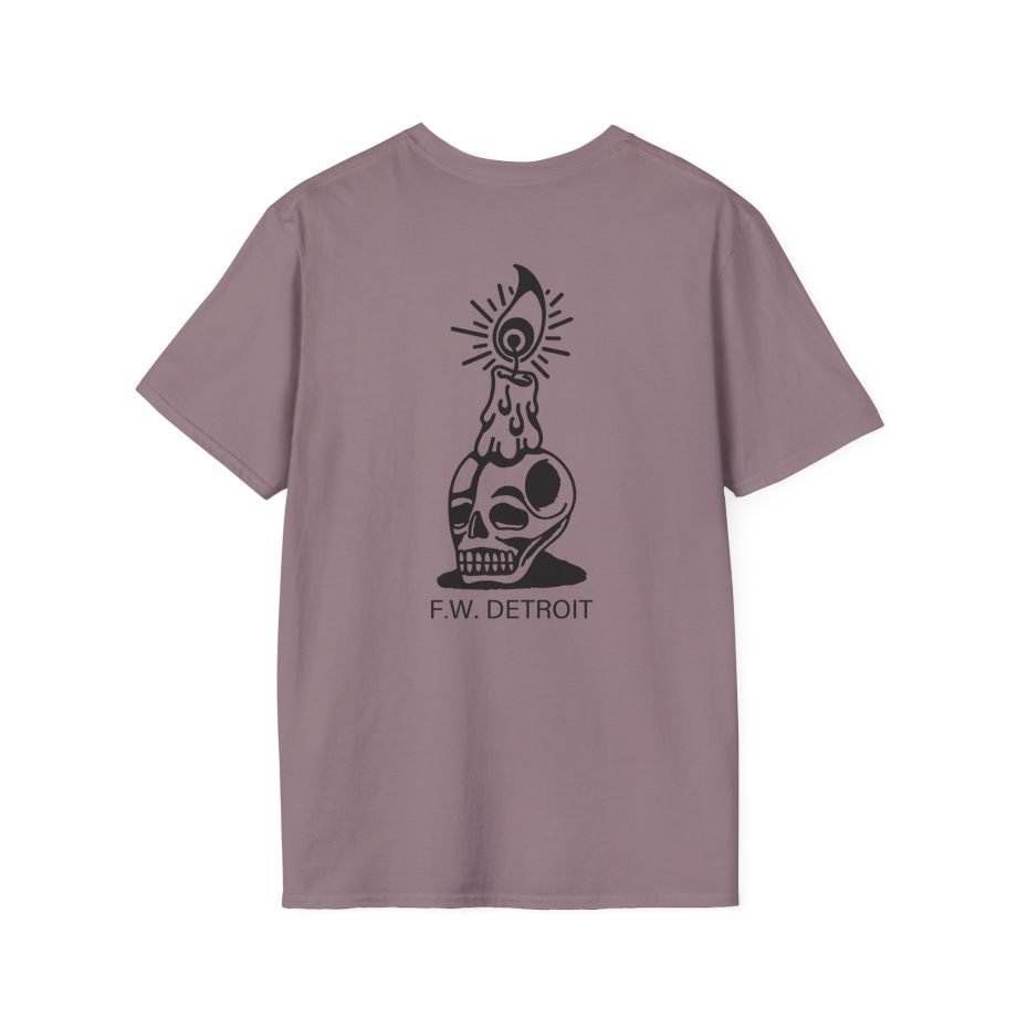 Fireworks Skull Unisex Softstyle T-Shirt