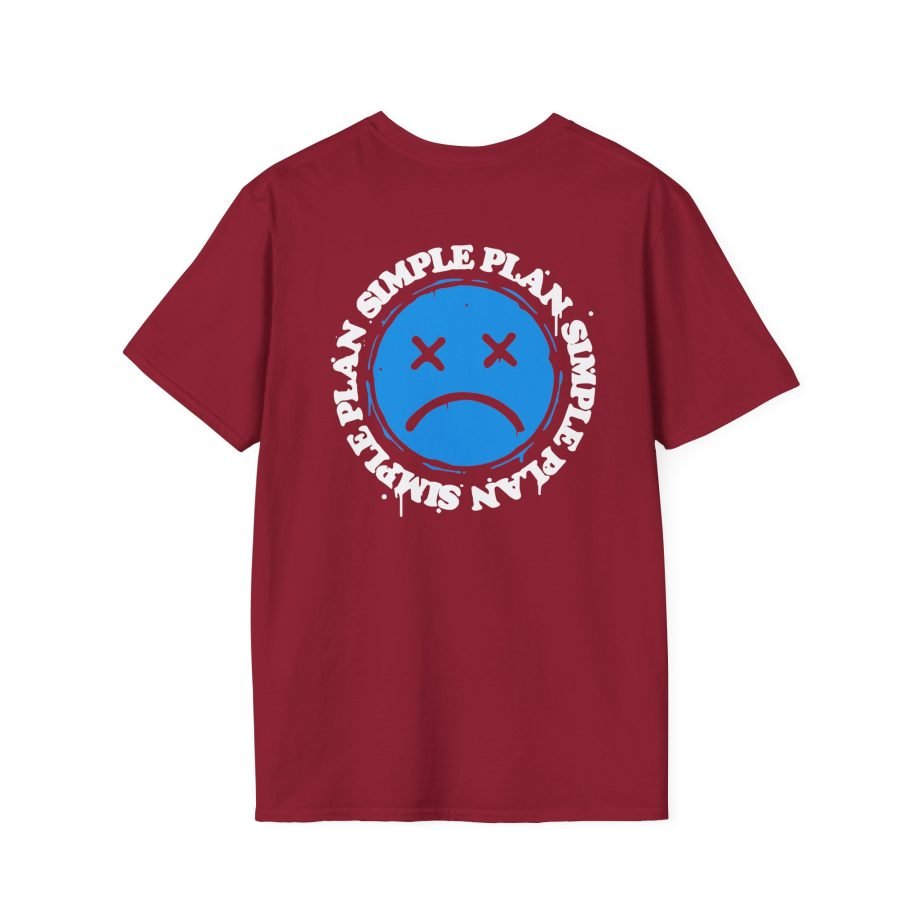 Simple Plan Sad Face Unisex Softstyle T-Shirt